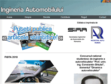 Tablet Screenshot of ingineria-automobilului.ro